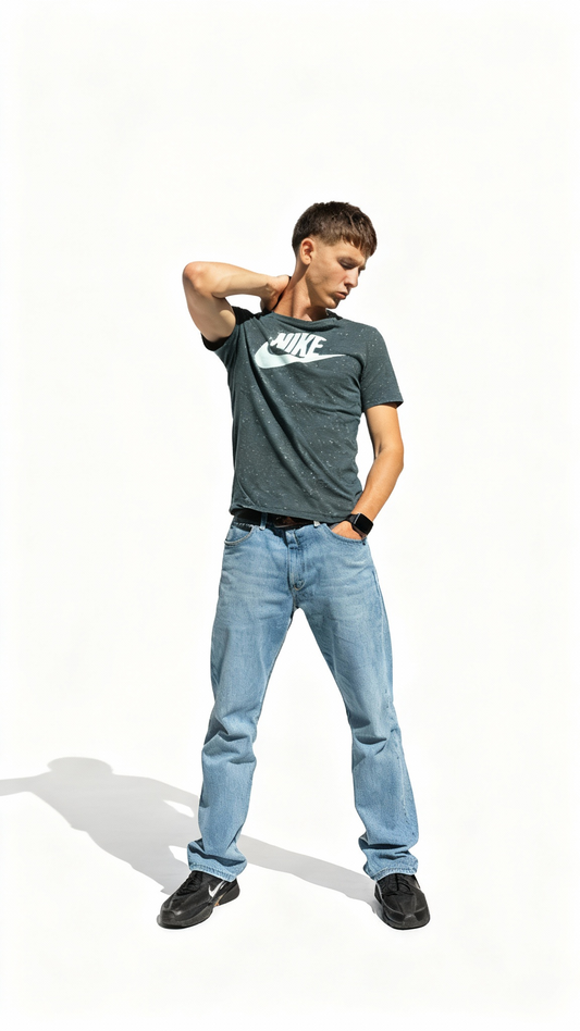 Maglietta Nike stile "rovinato"